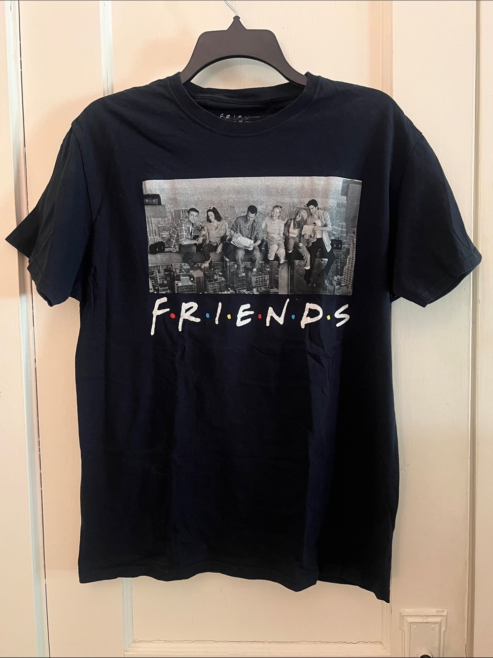 Friends Graphic Tee - Black Crewneck Shirt